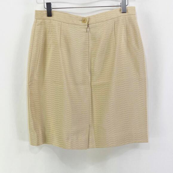 GIORGIO ARMANI Vintage Wool Tan Beige Two Piece Jacket and Skirt Suit Set - Picture 11 of 15